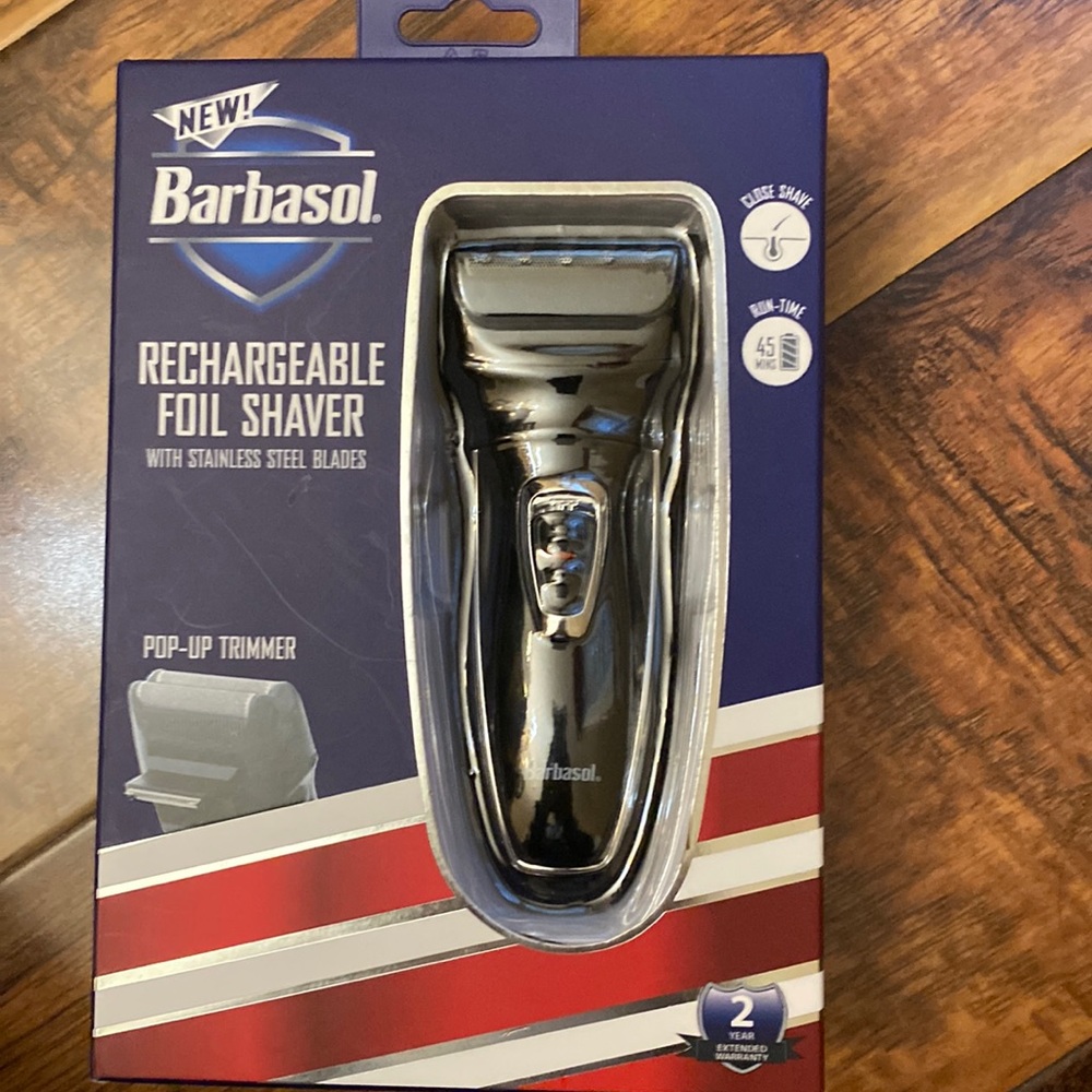 New barbasol rechargeable foil shaver
